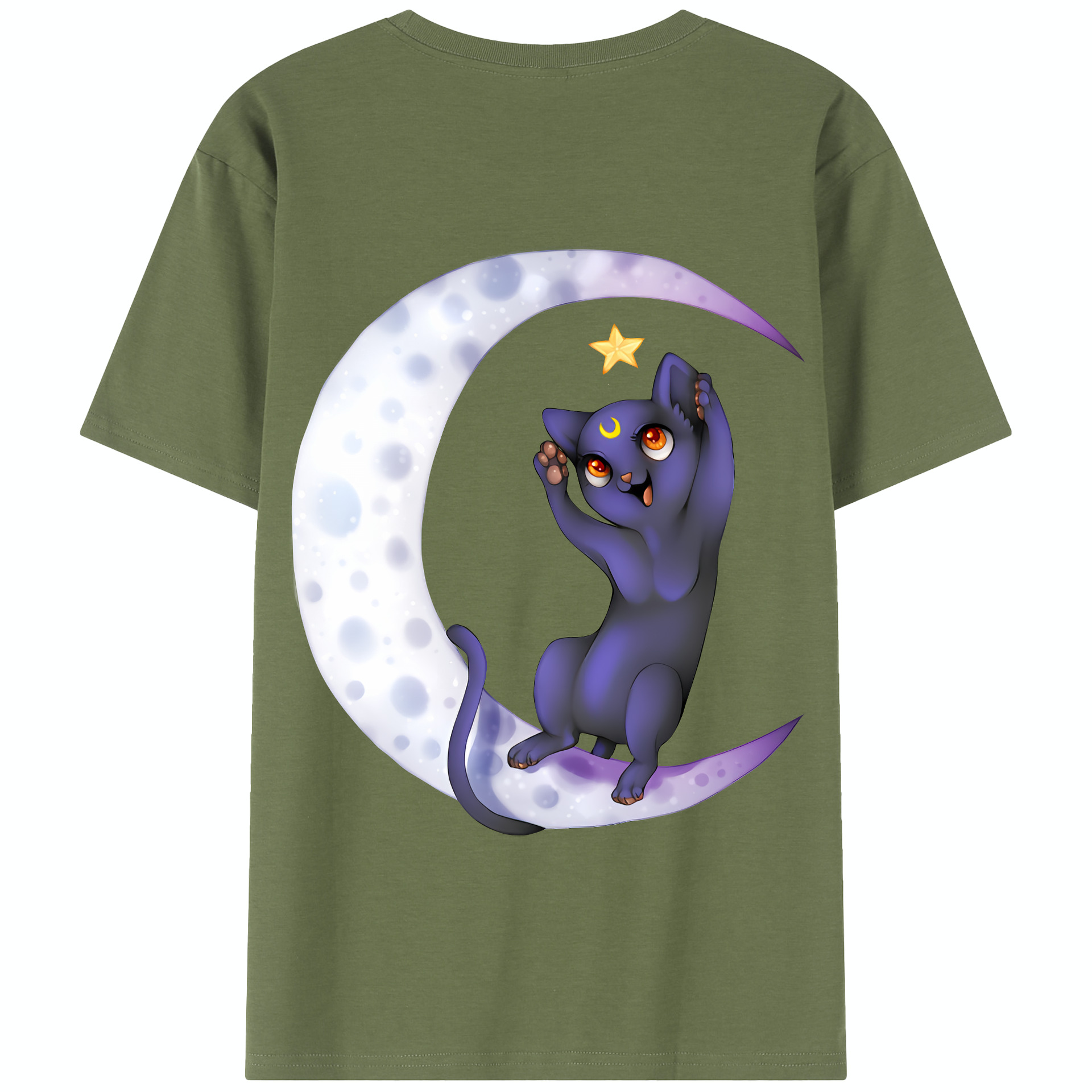（画像用） 美少女戦士セーラームーン Sailor Moon 綿100％半袖Tシャツ（背面プリント）